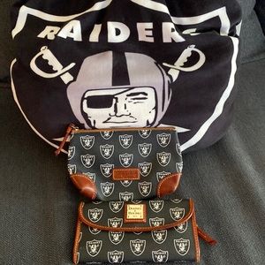 Las Vegas Raiders Dooney&Bourke wallet and pouch